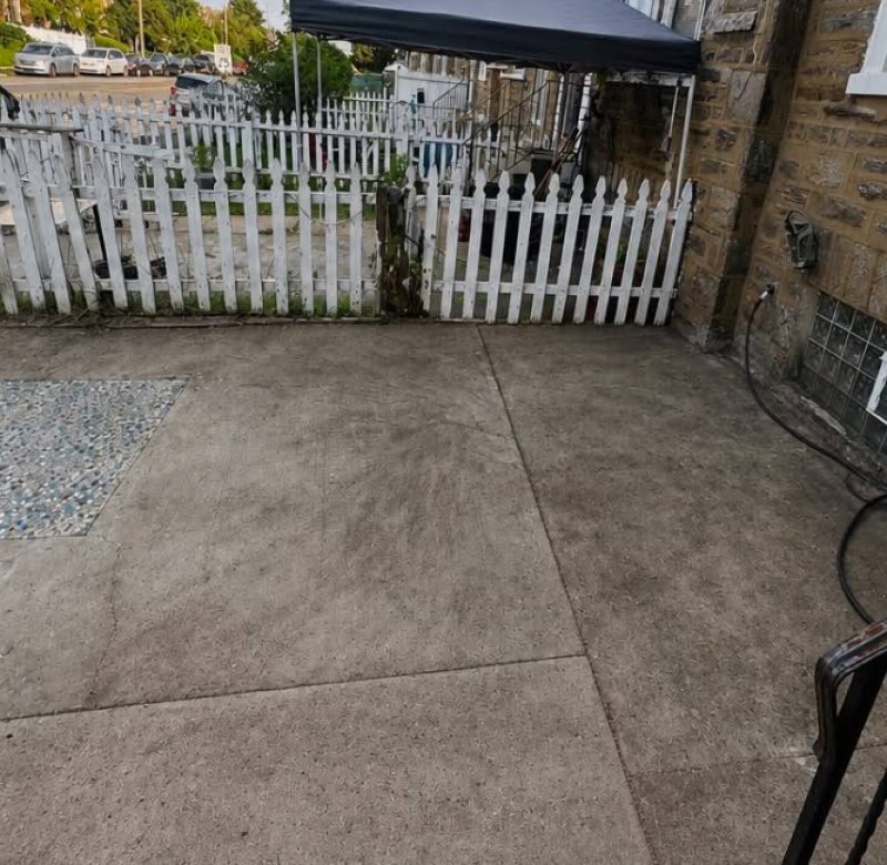 Clean, cleared backyard after Junkmaga cleanout
